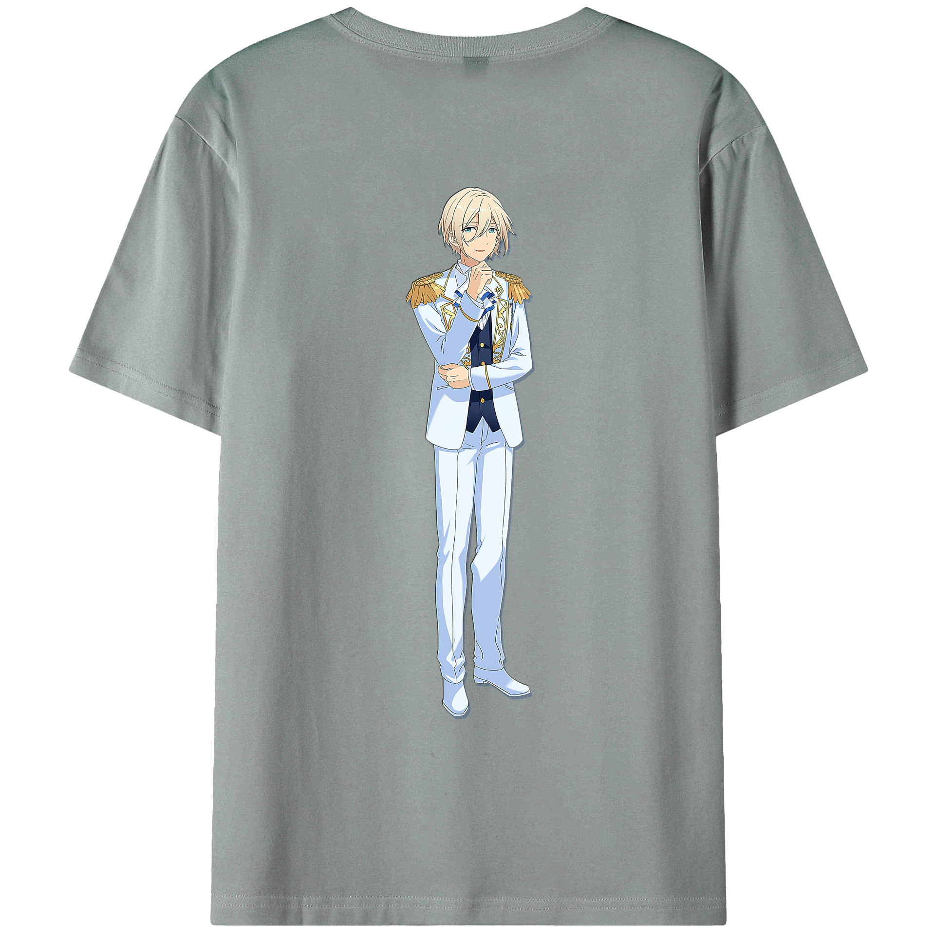 （画像用） あんさんぶるスターズ! Ensemble Stars 綿100％ メンズ半袖Tシャツ（バックプリント） 通気性